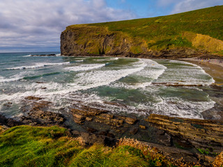 The beach of Crackington Haven Cornwall