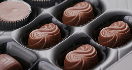 Mixed chocolate in box