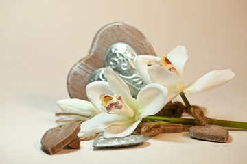 Herzdeko mit Lilie © kreativtraum