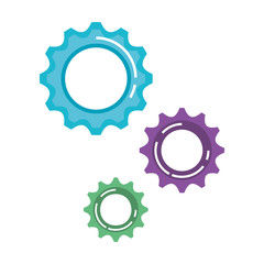gears machinery isolated icon