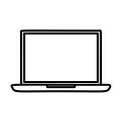 laptop computer isolated icon
