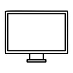 computer monitor isolated icon