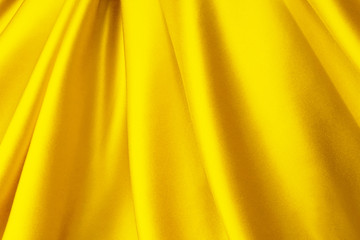 絹の布地　黄色