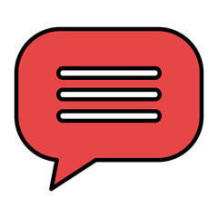 speech bubble message icon