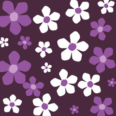 beautiful flowers decorative pattern isolated icon