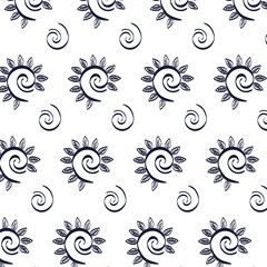 floral frame victorian style pattern