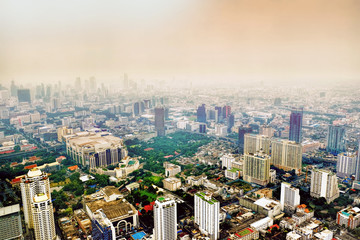 Bangkok bird-eye view