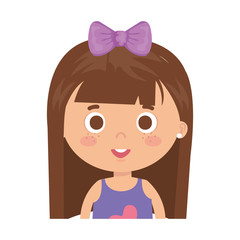 beautiful little girl character