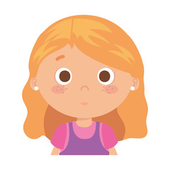 beautiful little girl character