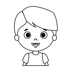 Obraz na płótnie Canvas cute little boy character
