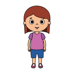 beautiful little girl character