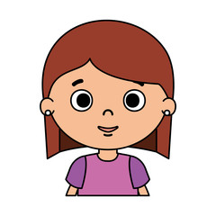 beautiful little girl character