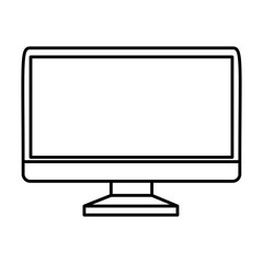 computer monitor isolated icon