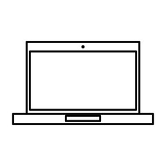 laptop computer isolated icon