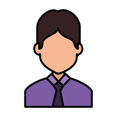 elegant businessman avatar character