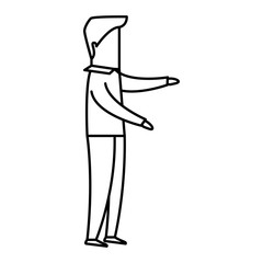 elegant businessman avatar character