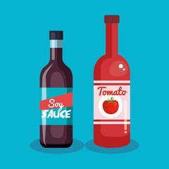 tomato ketchup with soy sauce