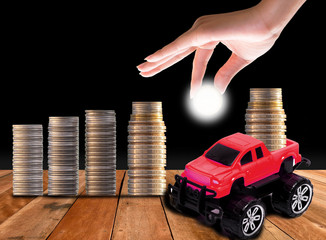 To collect money to buy a car a valid credit interest to have the car there.