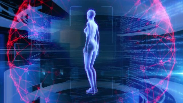 Human Female Anatomy 3D Animation Biology Science Technology