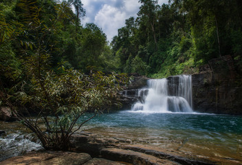 Fototapeta premium Tropical waterfall in forest
