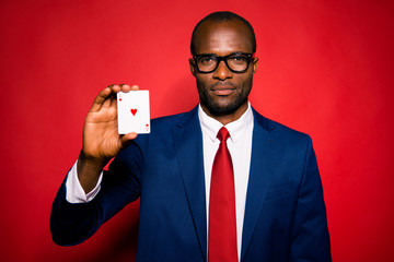Portrait of classy ethnicity multiethnic calm analyst sale manag