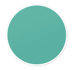 Round empty green circle vector illustration
