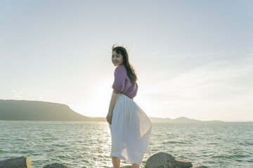 海の女性