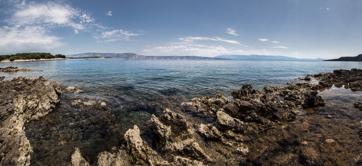 Panorama in Adriatic sea