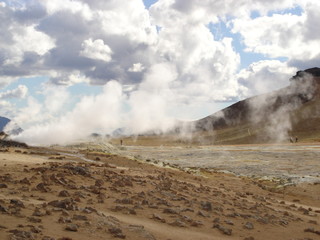 Solfatarenfeld in Island