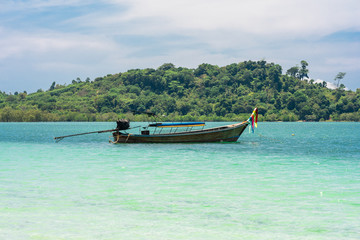 The Buffalo Bay at the west side beach named Ao Khao Kwai on the island Ko Phayam