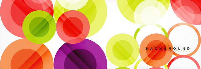 Circle composition abstract background