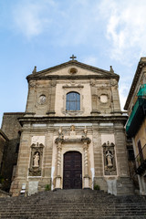 Fototapeta na wymiar Basilica di Santa Maria della Catena in Castiglione di Sicilia, an old village not far from Taormina, Sicily, which in 2017 was voted one of the 5 most beautiful villages in Italy
