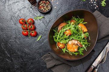 Fresh salad with arugula