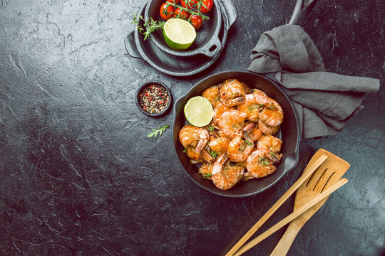 with lemon and thyme in a pan, top