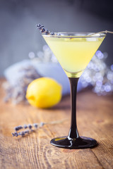 Italian lemon liqueur limoncello