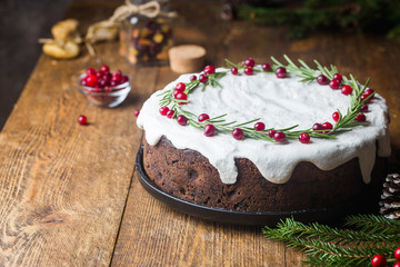 Traditional Christmas cake