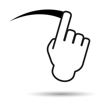 recommend clip art: Screen swipe icon, symbol, modern design. vector illustration