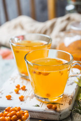 Healthy sea buckthorn tea