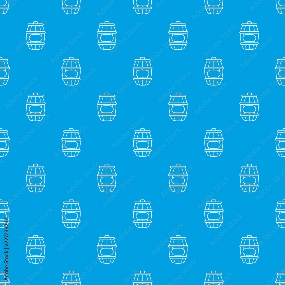 Poster honey barrel pattern vector seamless blue repeat for any use