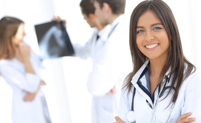 Fototapeta premium closeup.successful woman doctor