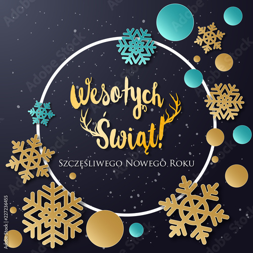 &quot;Polish Christmas and Happy New Year greeting card&quot; Stock image and royalty-free vector files on