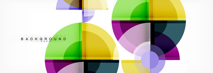 Obraz premium Circle abstract background