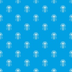 Honey plant pattern vector seamless blue repeat for any use