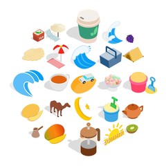 luxuriate icons set. Isometric set of 25 luxuriate vector icons for web isolated on white background