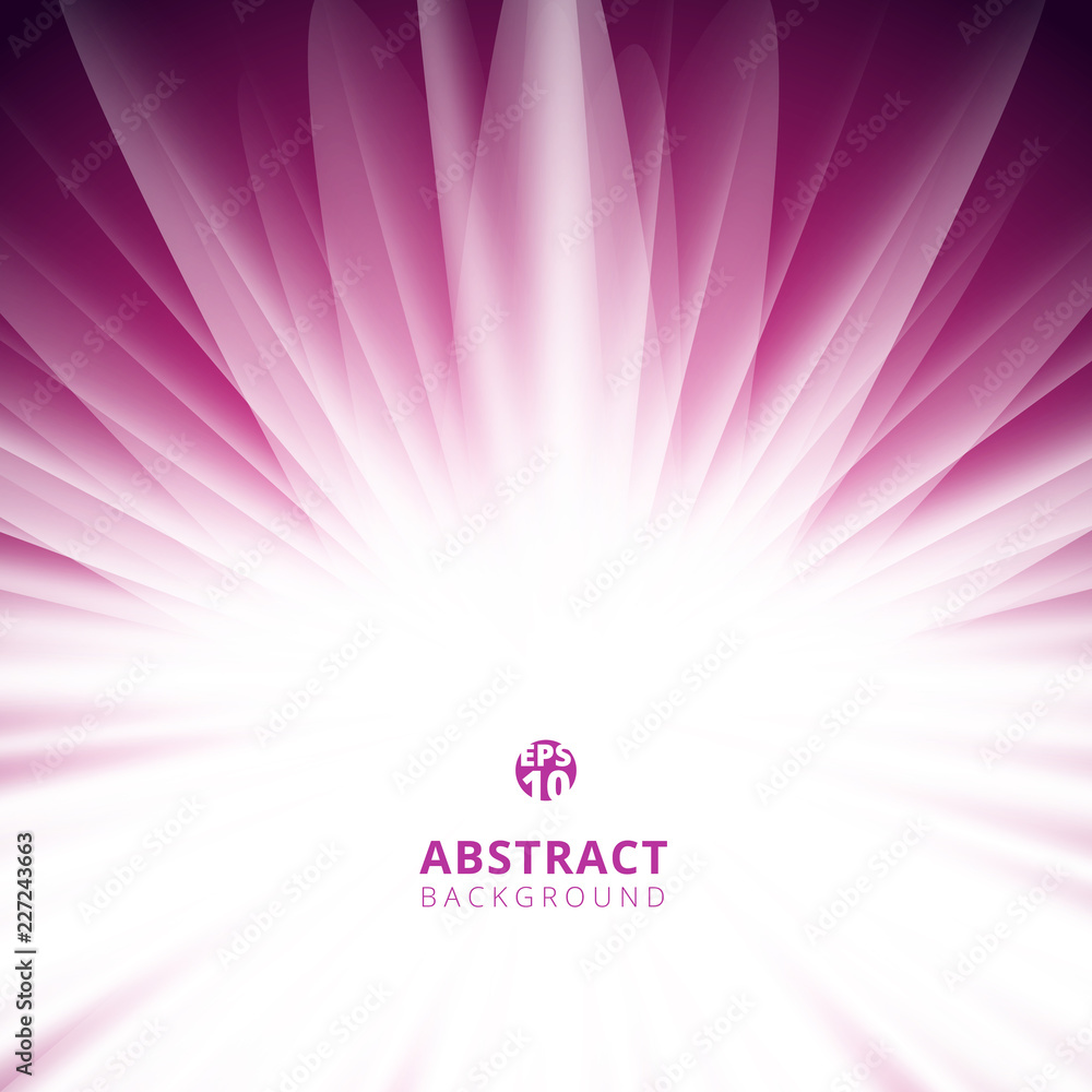 Poster abstract pink radial lines background with copy space.
