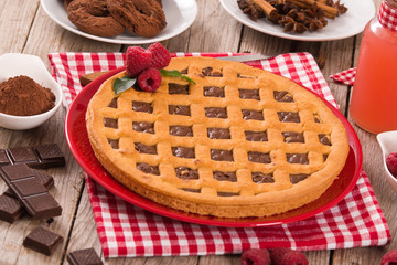 Chocolate tart.
