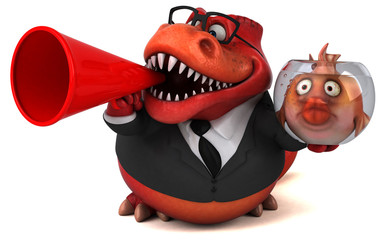 Fun trex - 3D Illustration © Julien Tromeur