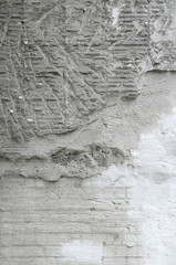 コンクリートの壁　粉砕加工