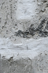 コンクリートの壁　粉砕加工