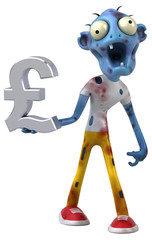 Fun zombie - 3D Illustration